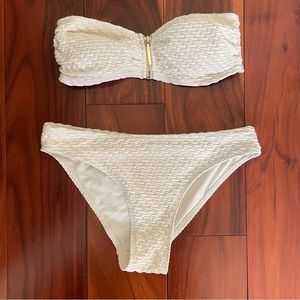 H&M white bikini